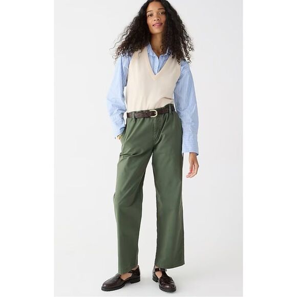 J. Crew Sailor Heritage Chino Pants in Army Green - Picture 1 of 9